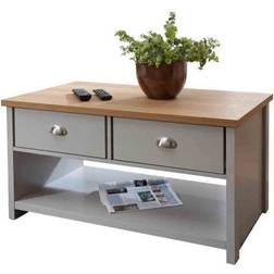 GFW Lancaster Grey Coffee Table 55x99cm