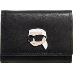 Karl Lagerfeld K Ikonik Pin Small Wallet - Black