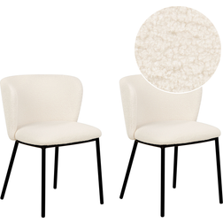 Beliani Mina Off-White Kitchen Chair 75cm 2pcs