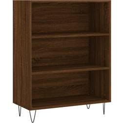 vidaXL Engineered Wood Brown Oak Book Shelf 90cm