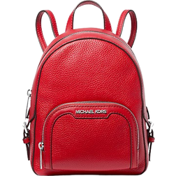 Michael Kors Jaycee Extra Small Pebbled Leather Convertible Backpack - Bright Red