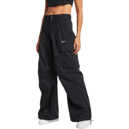 Nike Sportswear Women's High-Waisted Loose Woven Cargo Trousers - Black