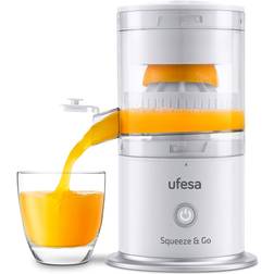 UFESA Squeeze & Go White Cordless Rechargeable Electric Juicer