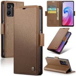 CaseMe Shockproof Kickstand Card Slot Wallet Case for Oppo A76/A96