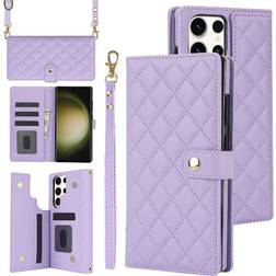 Crossbody Style Wallet Case for Galaxy S22 Ultra