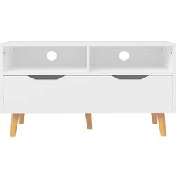 vidaXL 326777 White TV Bench 90x48.5cm