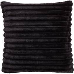 Catherine Lansfield Cosy Ribbed Complete Decoration Pillows Black (45x45cm)