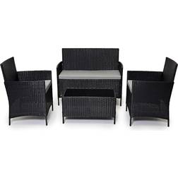 EVRE Madrid Outdoor Lounge Set, 1 Table incl. 2 Chairs & 1 Sofas