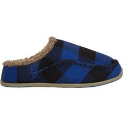 Deer Stags Kid's Lil Nordic Plaid - Blue