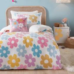 Bedlam Fleece Floral Flowers Duvet Cover Multicolour (200x140cm)