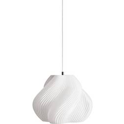 Crème Atelier Soft Serve White/Brass Pendant Lamp 31cm