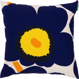 Marimekko Unikko 60th Anniversary Cushion Cover Orange, Blue, Yellow (50x50cm)