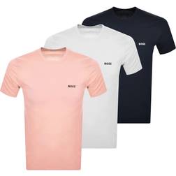 Hugo Boss Classic Crew Neck T-shirts 3 pack - Navy/White/Pink