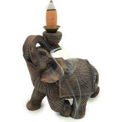 Puckator Elephant Backflow Incense Burner Multicoloured Scented Candle 170g