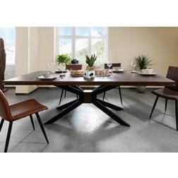 Massivmoebel24 Mango Brown Dining Table 107x180cm