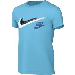 Nike Big Kid's Sportswear Graphic T-shirt - Aquarius Blue
