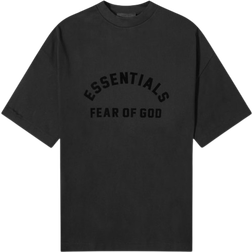 Fear of God Essentials Spring Printed Logo T-shirt - Jet Black