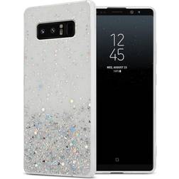 Cadorabo Silicone Gel Back Case with Sparkling Glitter for Galaxy Note 8