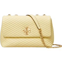 Tory Burch Small Kira Moto Quilt Convertible Shoulder Bag - Lemon Swirl