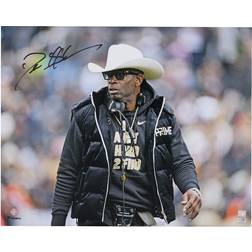 Fanatics Authentic Deion Sanders Colorado Buffaloes Autographed 6" x 20" Cowboy Hat on Sideline Photograph