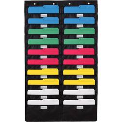 Walldeca Hanging File Organizer Letter Sized 20 Pockets with Nametag