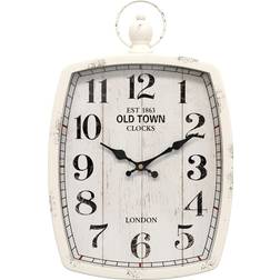 Menterry Retro Large Old-Fashioned Vintage Design White Wall Clock 10.2cm