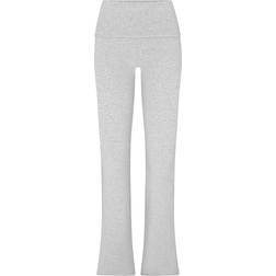 SKIMS Cotton Jersey Foldover Pants - Light Heather Grey