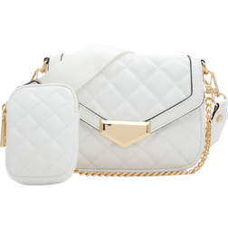 Aldo Miraewinx Quilted Crossbody Bag - White