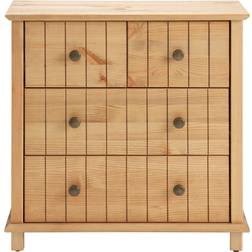 Marlow Home Co Poway Natural/Brown Chest of Drawer 60x64cm
