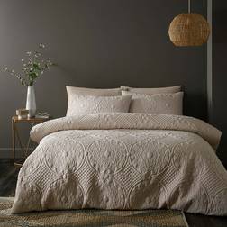 Dunelm Mandalay Duvet Cover Beige (200x200cm)