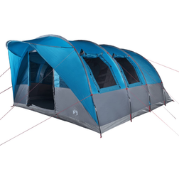 vidaXL Tunnel Tent for Camping 7 People Blue Waterproof