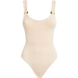 Hunza G Domino Seersucker Swimsuit - Blush