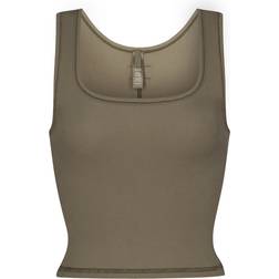 SKIMS Cotton Rib Tank Top - Army Multi