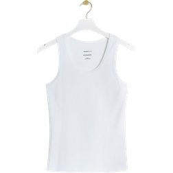 River Island Ribbed Scoop Neck Vest - White