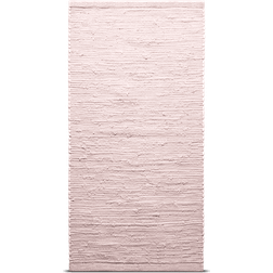 Rug Solid Cotton Pink 75x200cm