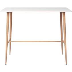 vidaXL 248145 White/Natural Bar Table 60x120cm