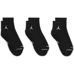 Nike Jordan Everyday Ankle Socks 3-pack - Black/White