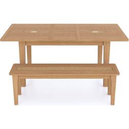 K/D Natural Dining Table 90x180cm