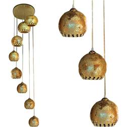 Bloomsbury Market Grayson Cluster Light Gold Pendant Lamp 51cm