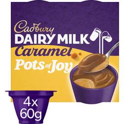 Cadbury Dairy Milk Pots Of Joy Caramel Chocolate Dessert 60g 4pack