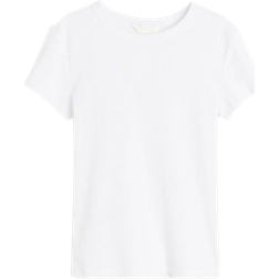 H&M Ribbed T-shirt - White