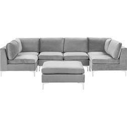Beliani Evja Grey Sofa 300cm 6 Seater