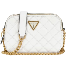 Guess Giully Quilted Mini Crossbody - White