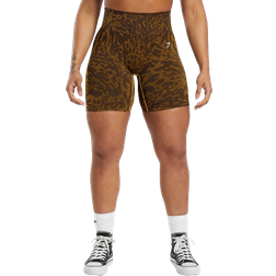 Gymshark Adapt Safari Tight Shorts - Archive Brown/Burnt Yellow