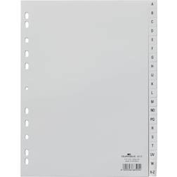 Durable Index Dividers with 20 Embossed A-Z Tabs 20-pack