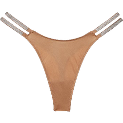 Victoria's Secret Very Sexy Double Shine Strap Smooth Thong Panty - Toffee