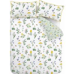 RHS Botanical Cottage Garden Duvet Cover White