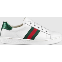 Gucci Kids - Ace Leather Sneaker, White