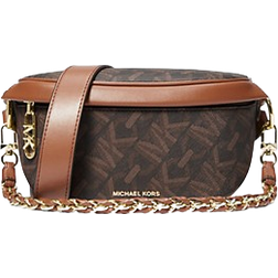 Michael Kors Slater Extra-Small Empire Signature Logo Sling Pack - Brown/Luggage