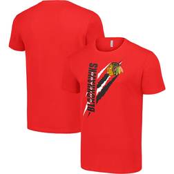 Starter Chicago Blackhawks Color Scratch T-Shirt - Red